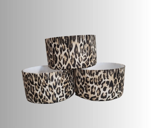 Leopard Print silicone bumper boot for tumblers