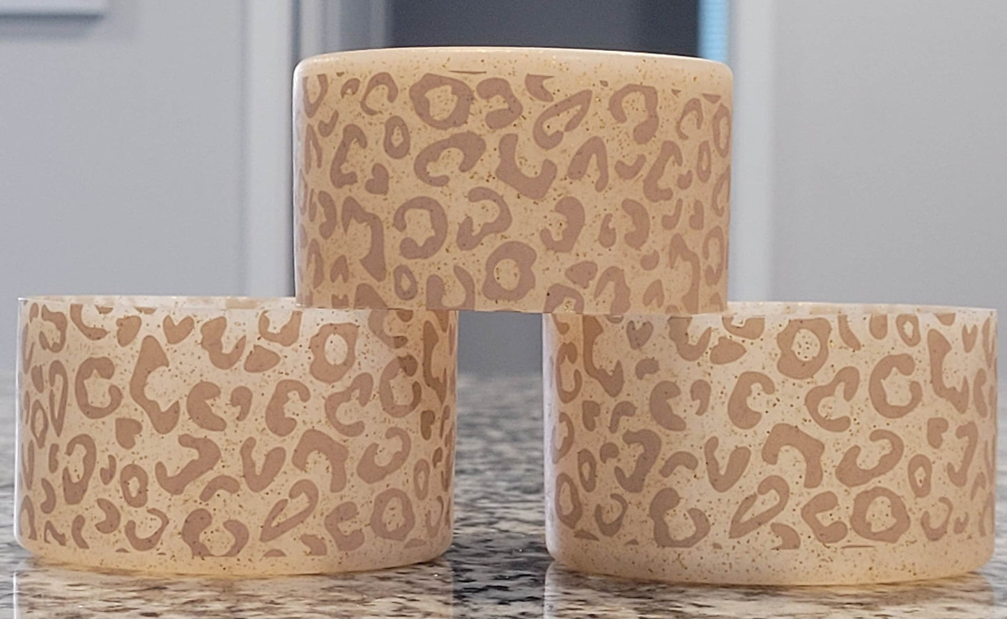 Vanilla AF Glittered Silicone Boot Bumper Sleeve for Tumblers