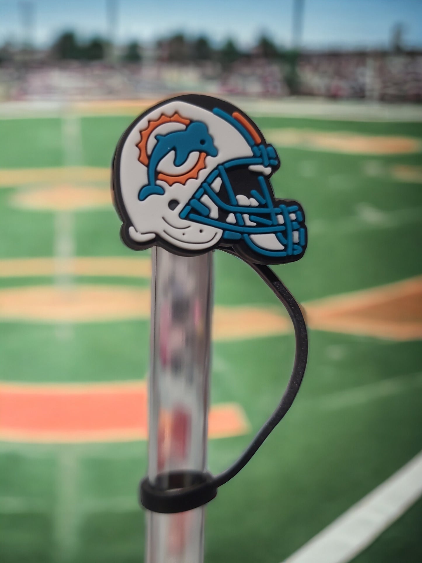 Miami Dolphins Silicone Strawtopper Tumblers