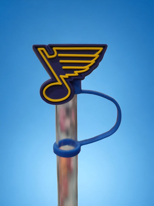 STL Blues Silicone Strawtopper for Tumblers