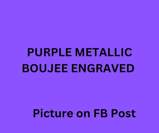 Purple Metallic Boujee Engraved Silicone Boot Bumper
