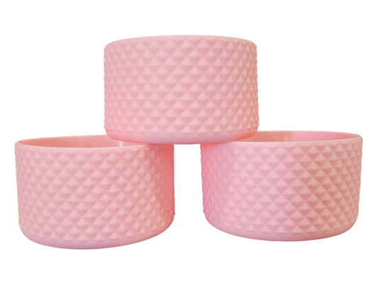 Studded Pastel Pink Silicone Boot Bumper Sleeve for Tumbler