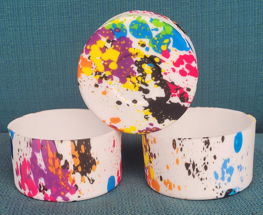 Splattered Paint Boot Bumper Sleeve for tumblers