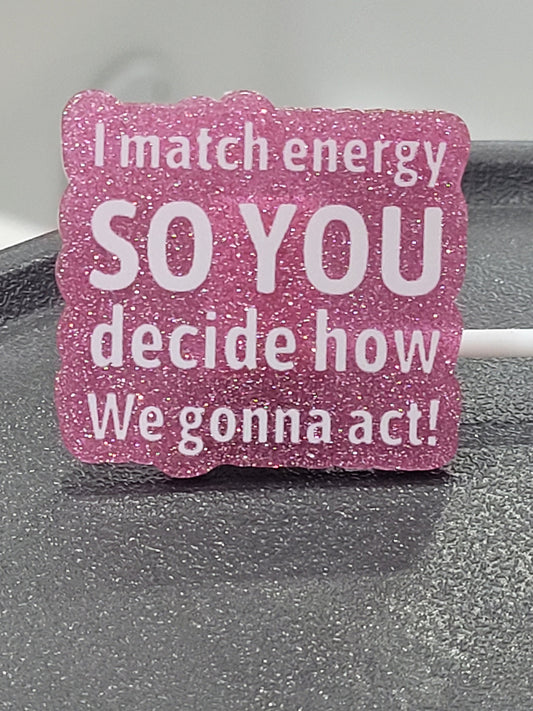 Match Energy Silicone Strawtopper for Tumblers