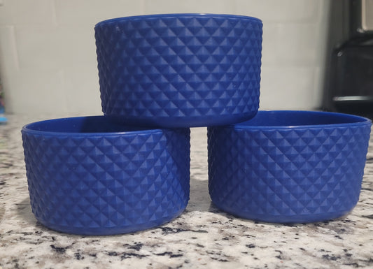 Blue Studded Silicone Boot Bumper Sleeve for tumblers