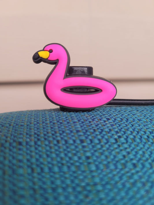 Pink Flamingo 10MM Strawtopper