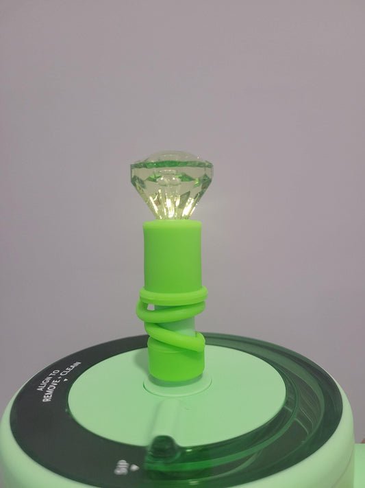 12MM Blingin Green Silicone Strawtopper