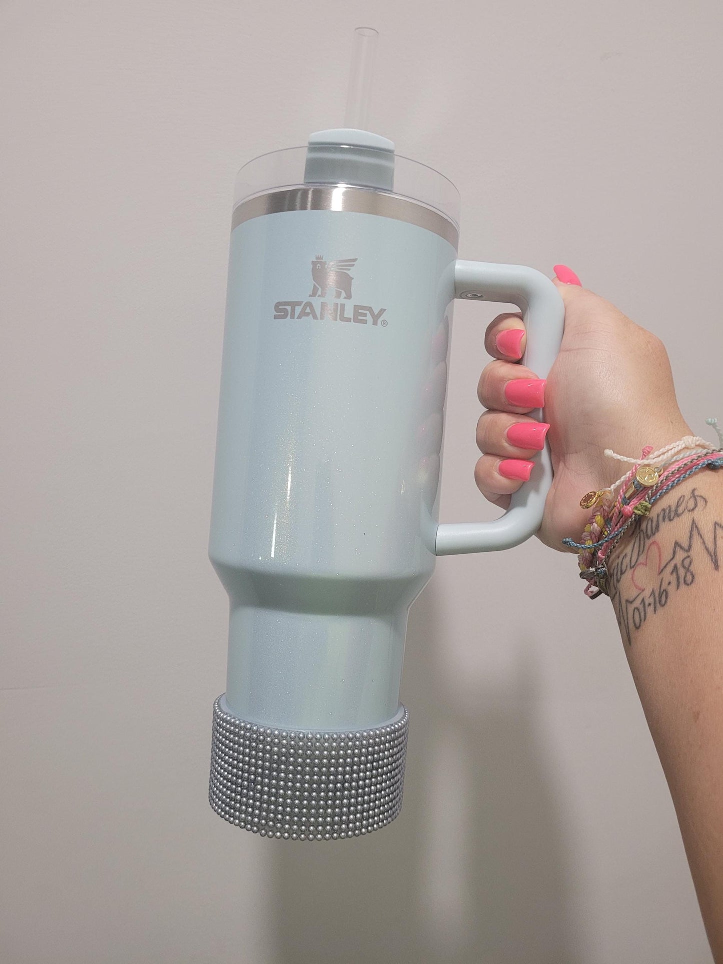 Pearl Gray Silicone Boot Bumper Sleeve for Tumblers