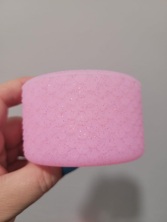 GlitteredPink Mermaid Silicone Boot Bumper Sleeve for Tumblers