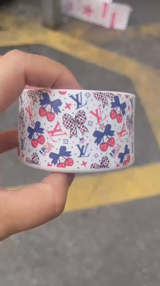 RED WHITE N BOUJEE SILICONE BOOT BUMPER SLEEVE FOR TUMBLERS