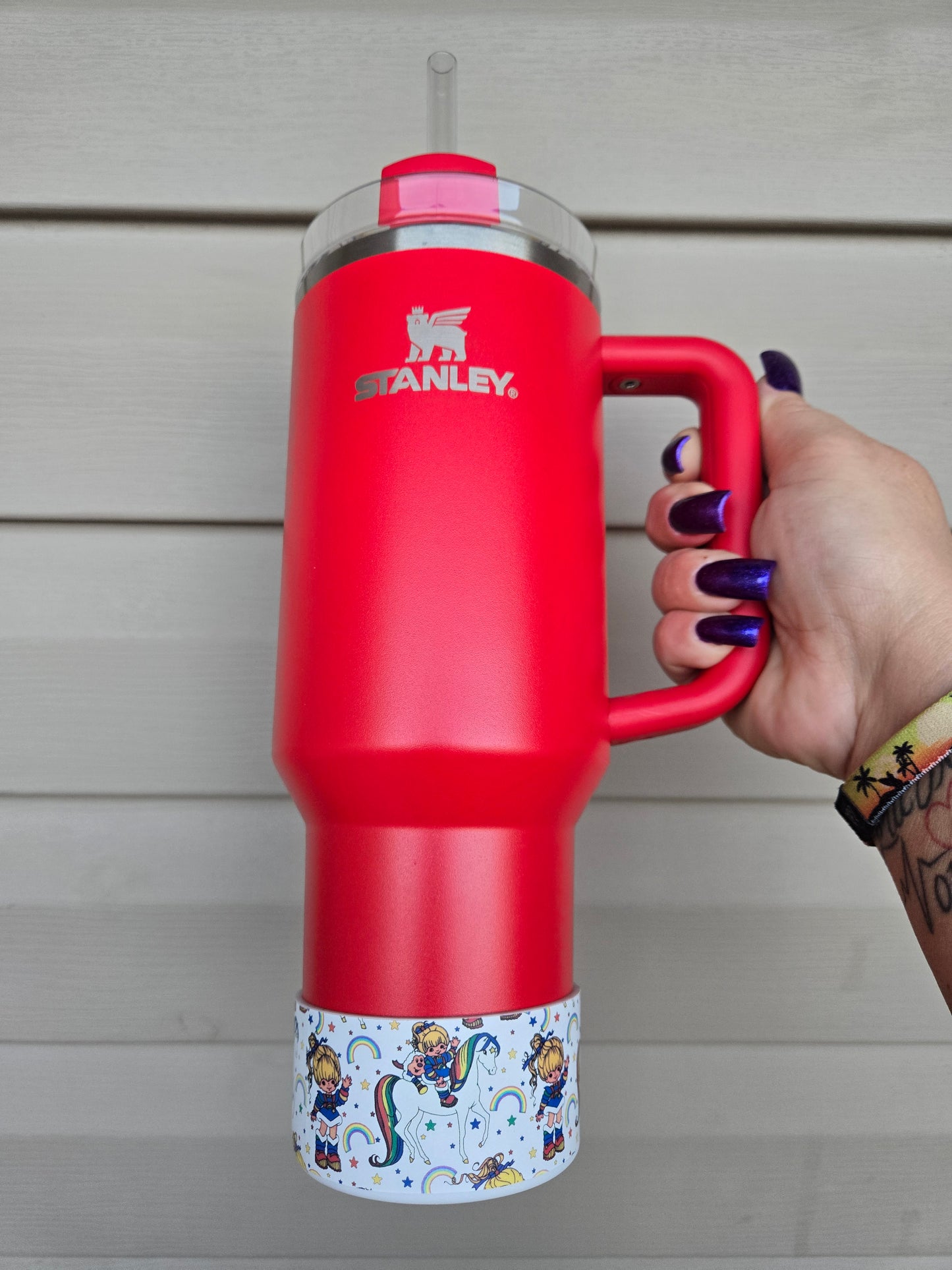 Rainbow Brite Silicone Boot Bumper Sleeve for Tumblers