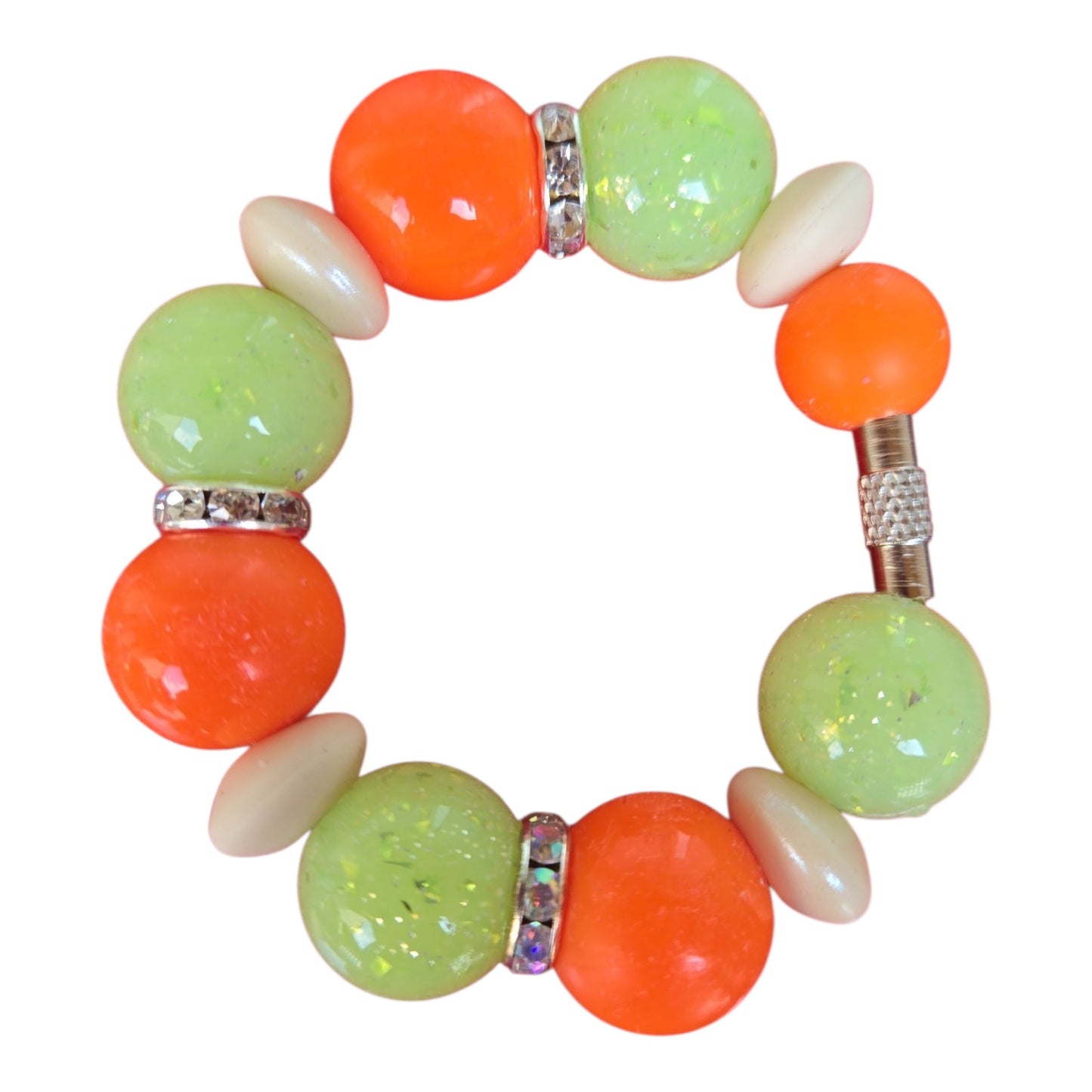 Citrus Pop 🍊🍋‍🟩 Beaded Tumbler Handle Charm