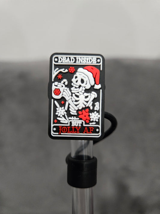 10MM DeadInsideButJollyAF Silicone Strawtopper