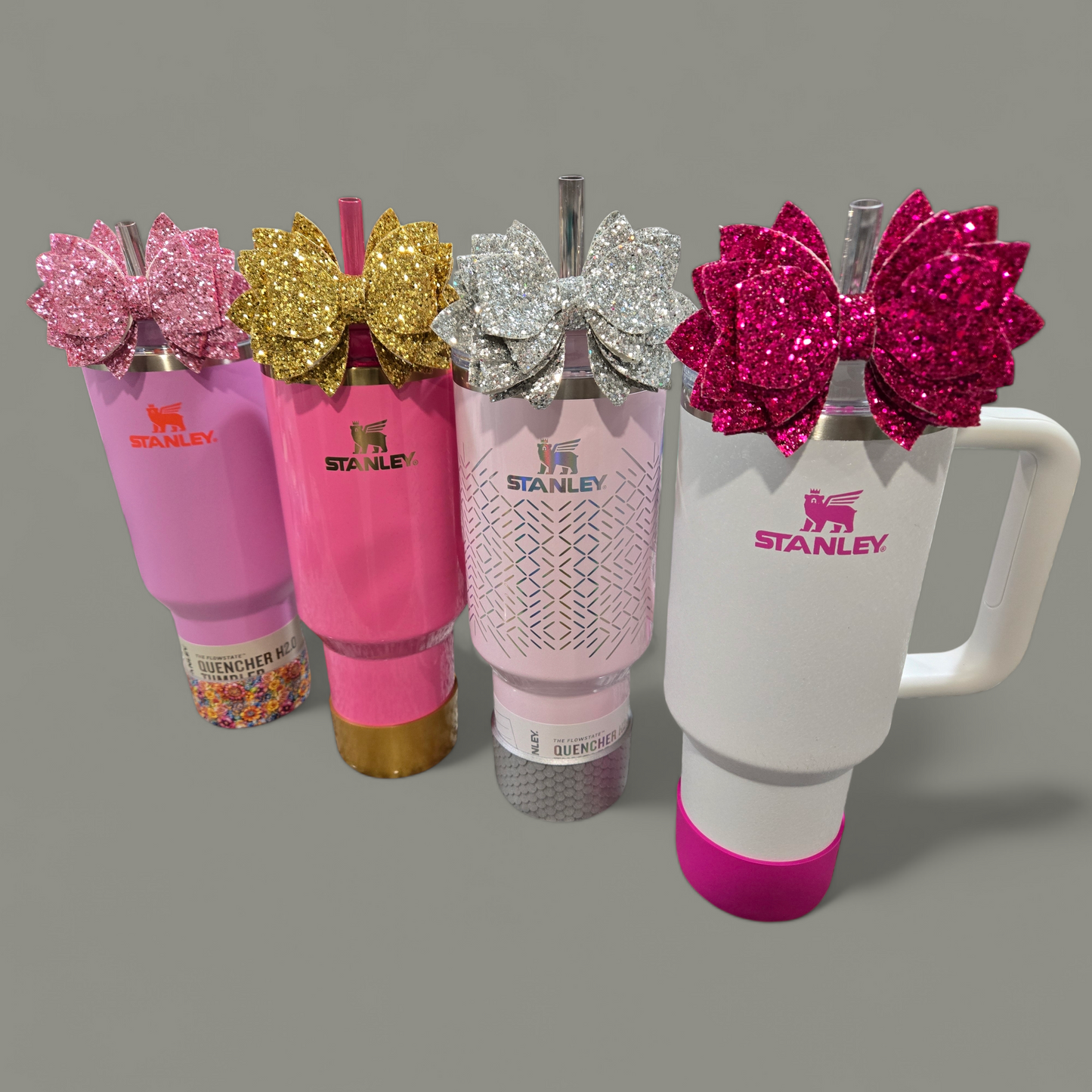 FoolsGold Glitter Tumbler Bow