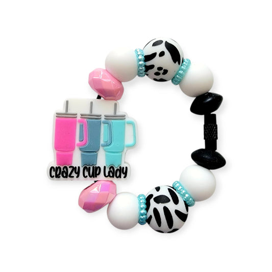 Crazy Cup Lady Tumbler Handle Charm