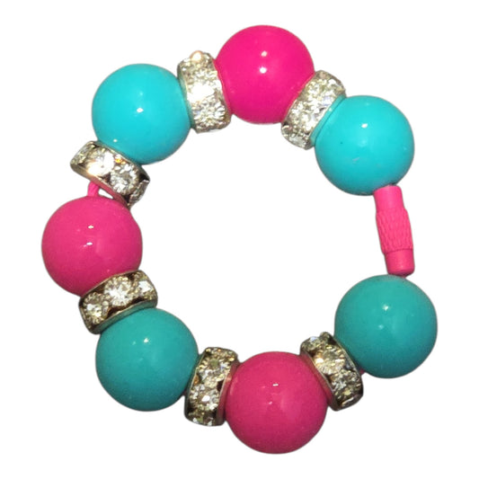 Passion Pink Beaded Tumbler Handle Charm