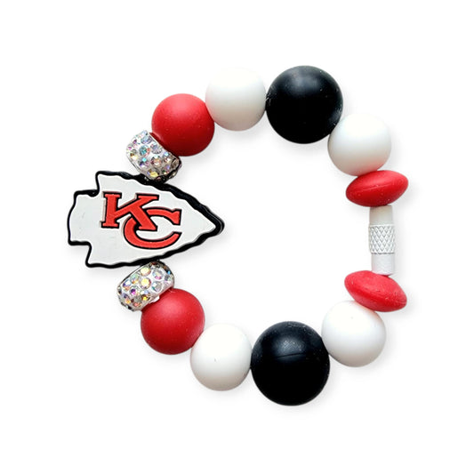 KC Arrowhead Tumbler Handle Charm