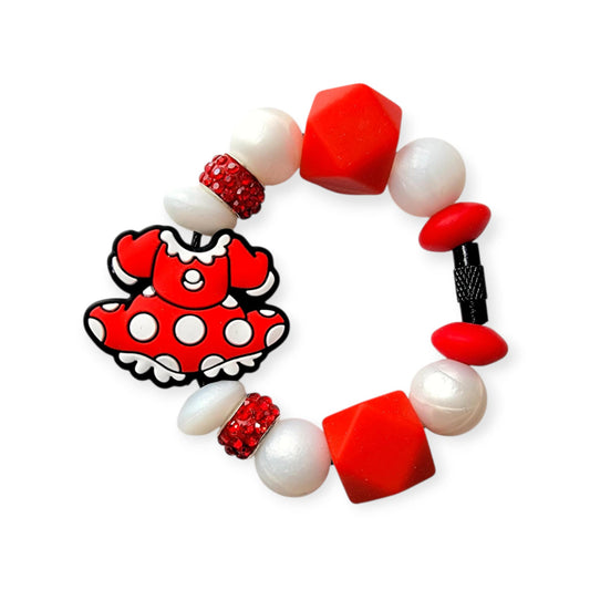 MinnieDress Handle Charm
