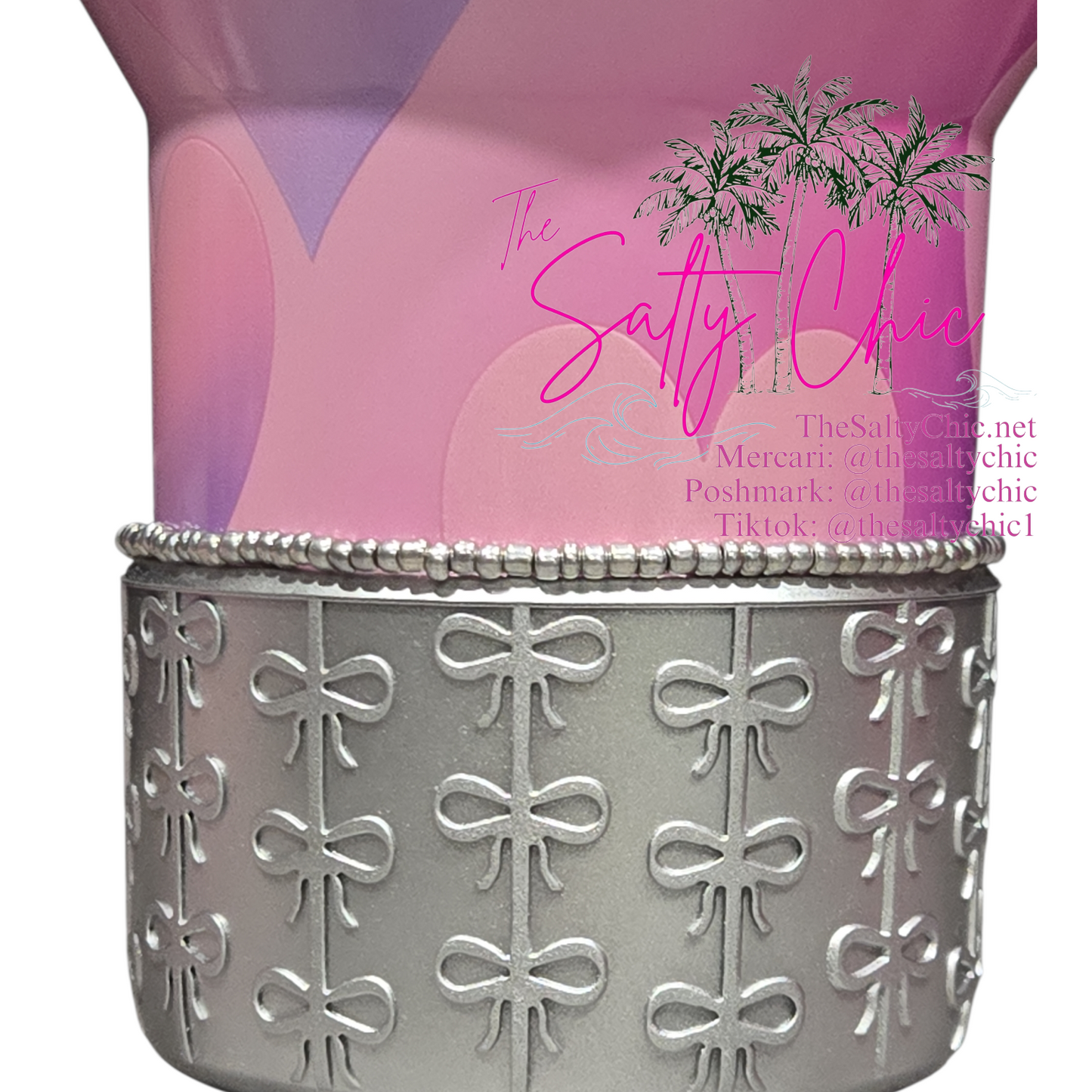 Silver Ice Tumbler Boot Bracelet