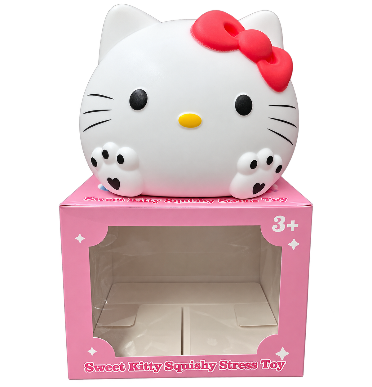 White Kitty Jumbo Squishy Stress Toy | Kawaii Cat Fidget Toy