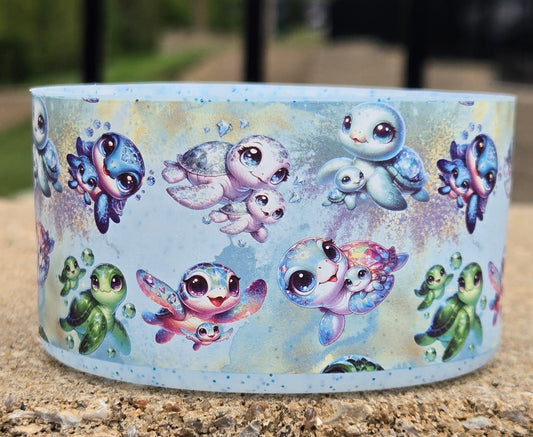 AquaGlitterSeaTurtles Silicone Boot