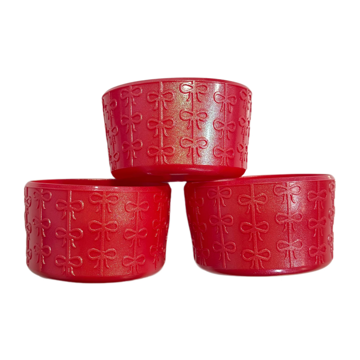 Scarlet Shimmer Coquette Silicone Boot for Tumbler