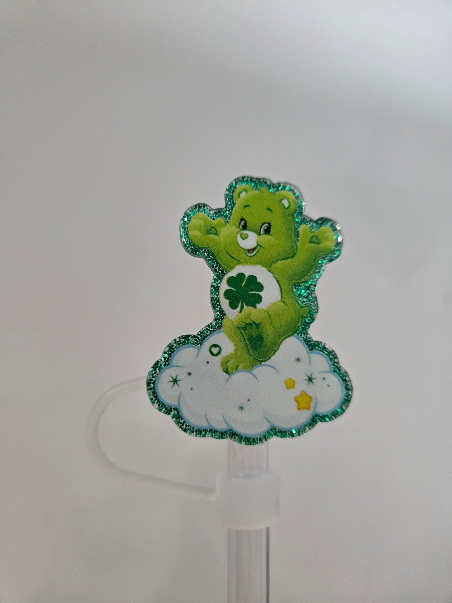 10MM IRISH ACRYLIC CAREBEAR STRAWTOPPER