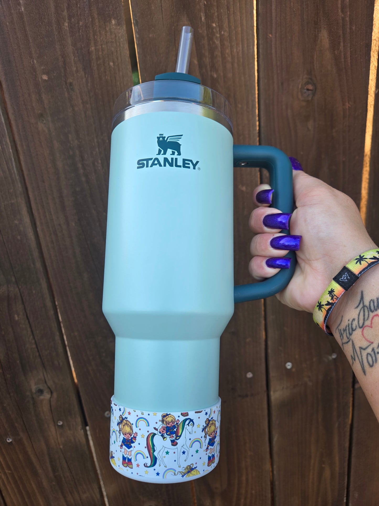 Rainbow Brite Silicone Boot Bumper Sleeve for Tumblers