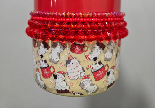 Red-YorNot Tumbler Bracelet Stack
