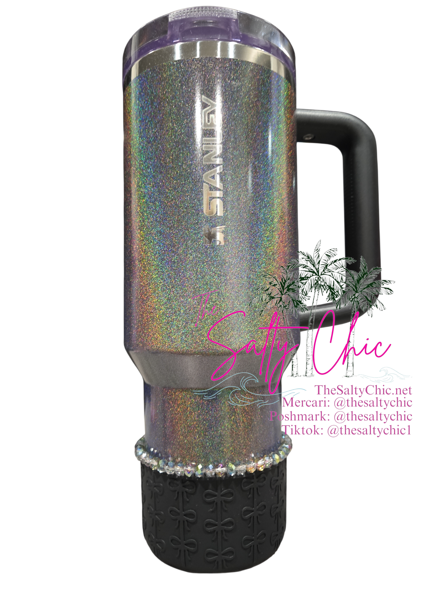 Midnight Glitz Tumbler Boot Bracelet