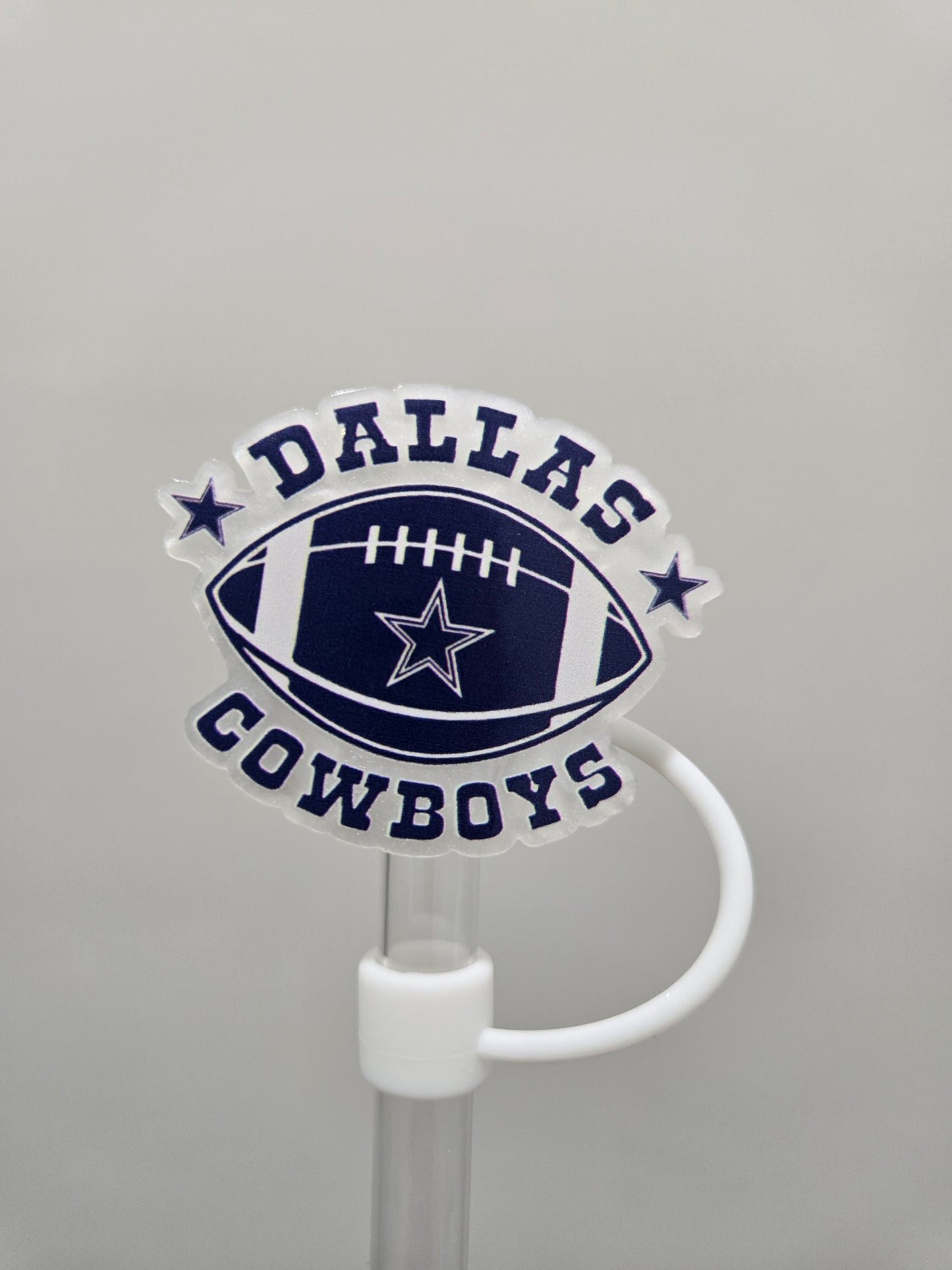 10MM Acrylic DallasCowboys Strawtopper