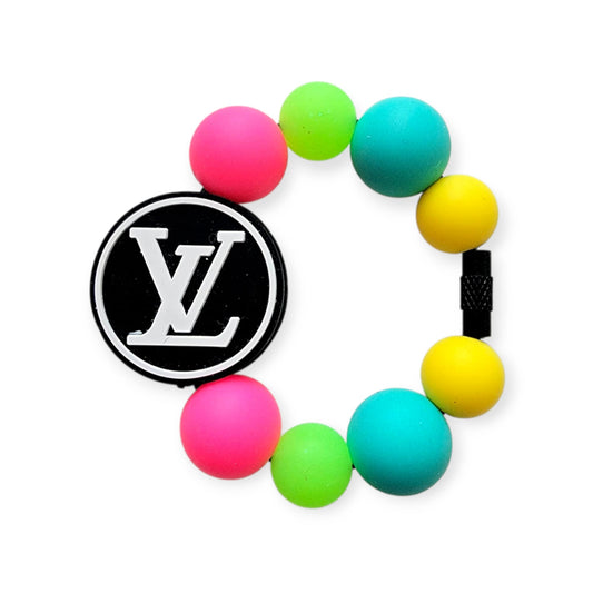 Neon LV Tumbler Handle Charm