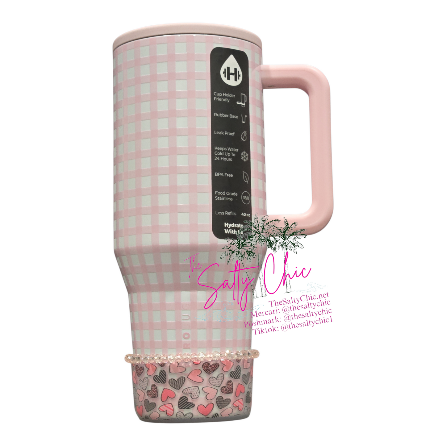 BuffPink Tumbler Boot Bracelet