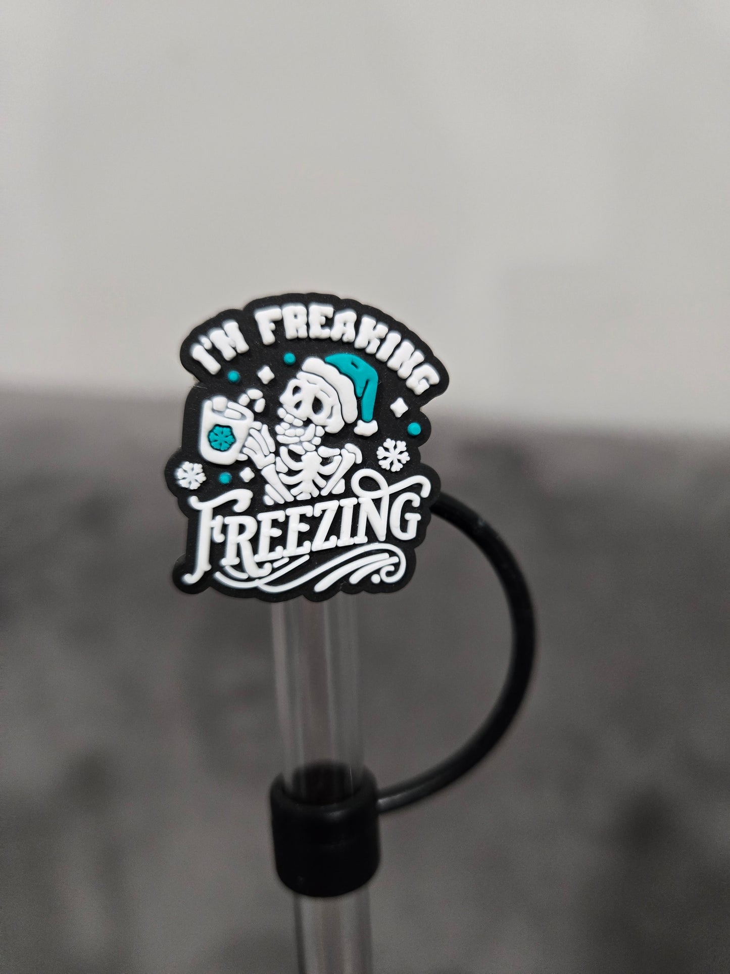 10MM I'mFreakingFreezing Silicone Strawtopper