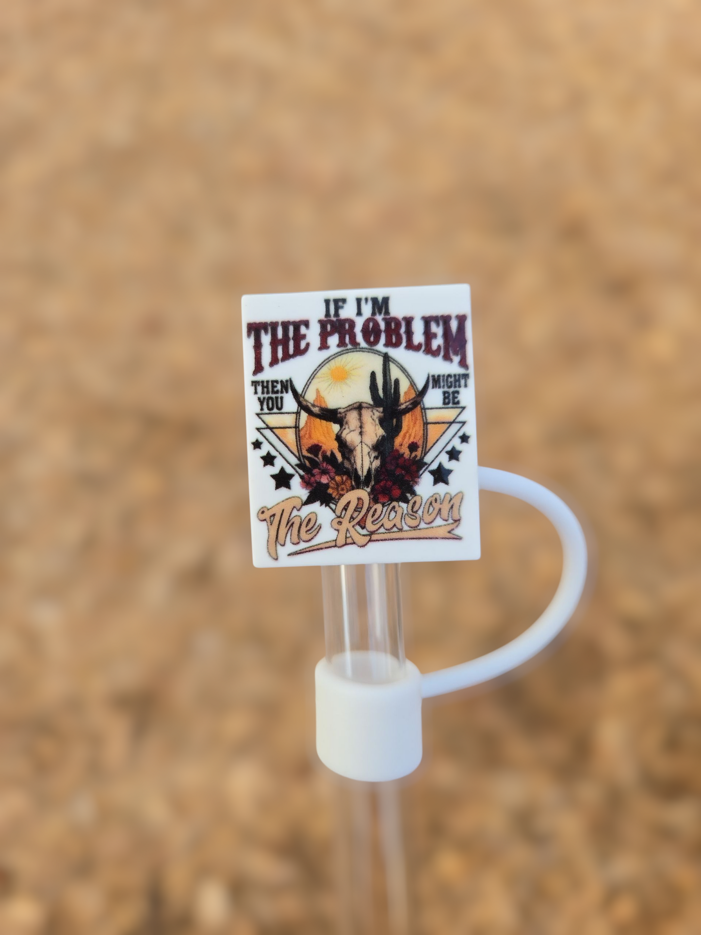 10MM IfI'mTheProblem Silicone Strawtopper