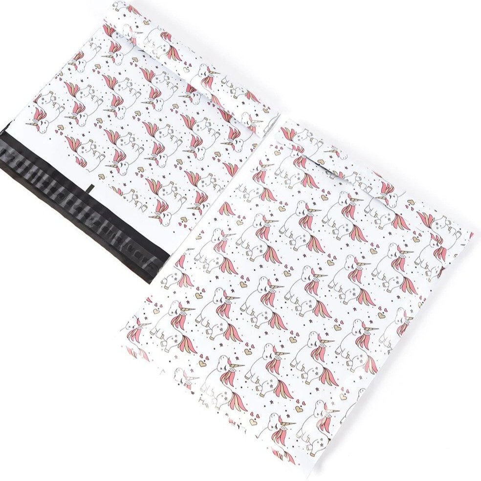 Unicorn Poly Mailers Size 10x13 Shipping Bags