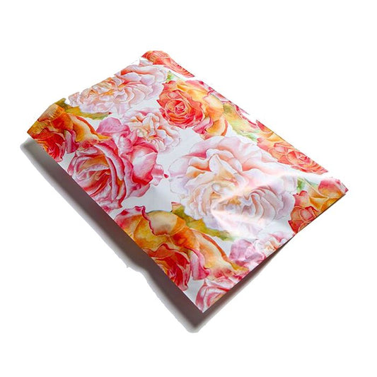 Watercolor Floral Flowers Poly Mailers Size 10x13 Colorful Shipping Bags
