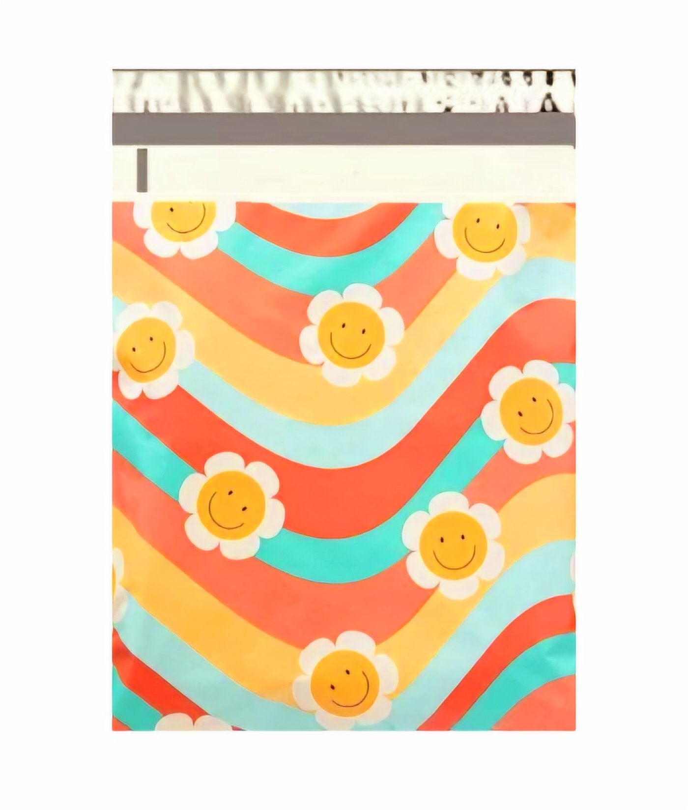 Wavy Daisy Poly Mailers Size 14x17 Spring Poly Mailers