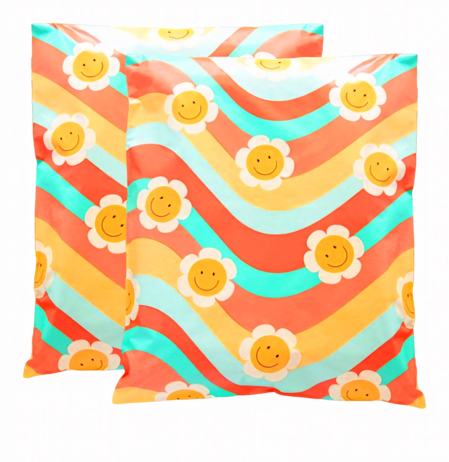 Wavy Daisy Poly Mailers Size 14x17 Spring Poly Mailers
