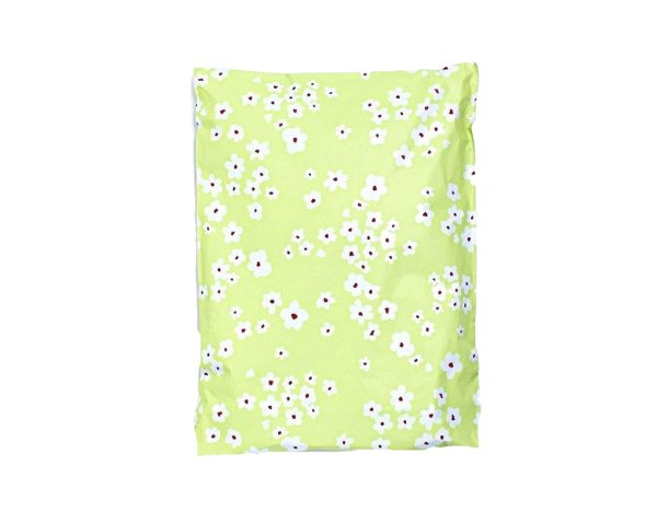 Wild Flowers Green Poly Mailers Size 6x9 Shipping Bags
