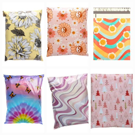 XL Variety Pack of 20 Poly Mailers Size 14x17 Colorful Shipping Bags